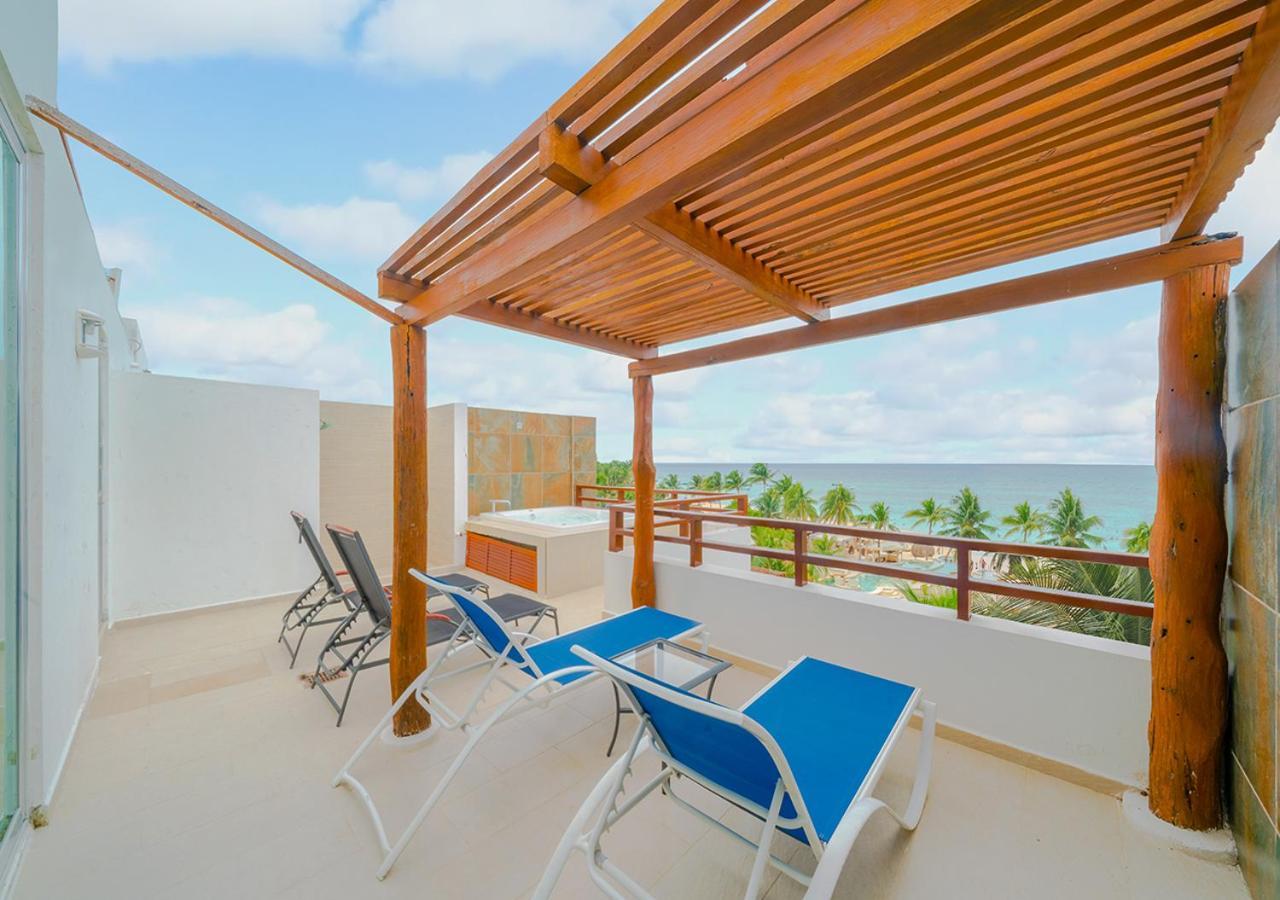 Beachfront Penthouse With 3 Bedrooms & Ocean View - Las Nubes Playa del Carmen Exterior photo