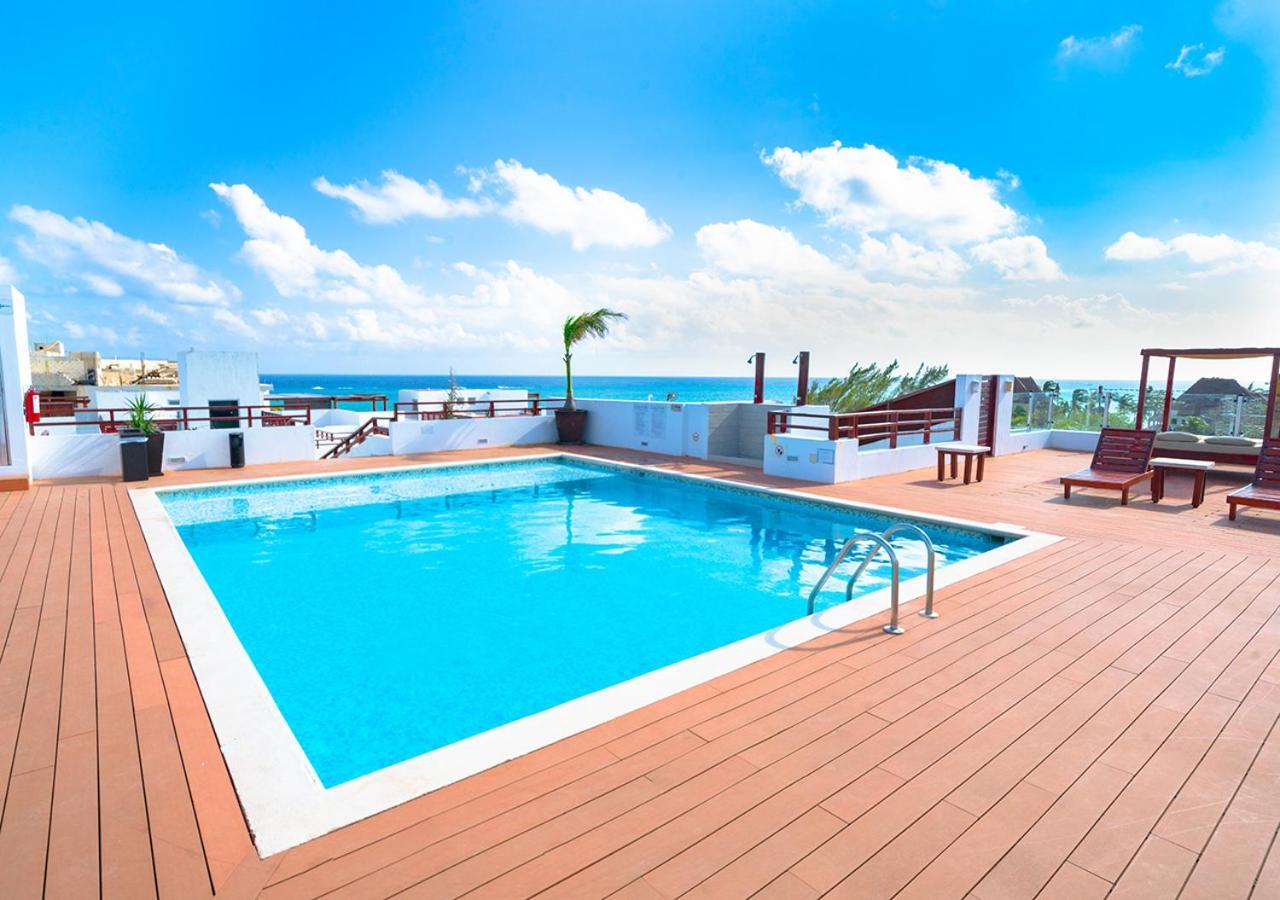 Beachfront Penthouse With 3 Bedrooms & Ocean View - Las Nubes Playa del Carmen Exterior photo