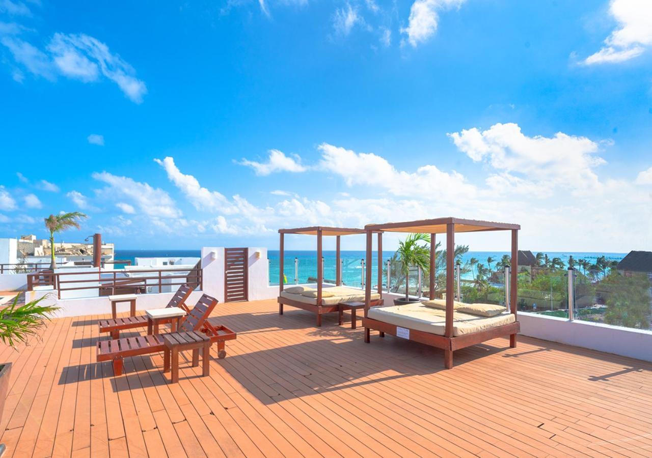 Beachfront Penthouse With 3 Bedrooms & Ocean View - Las Nubes Playa del Carmen Exterior photo