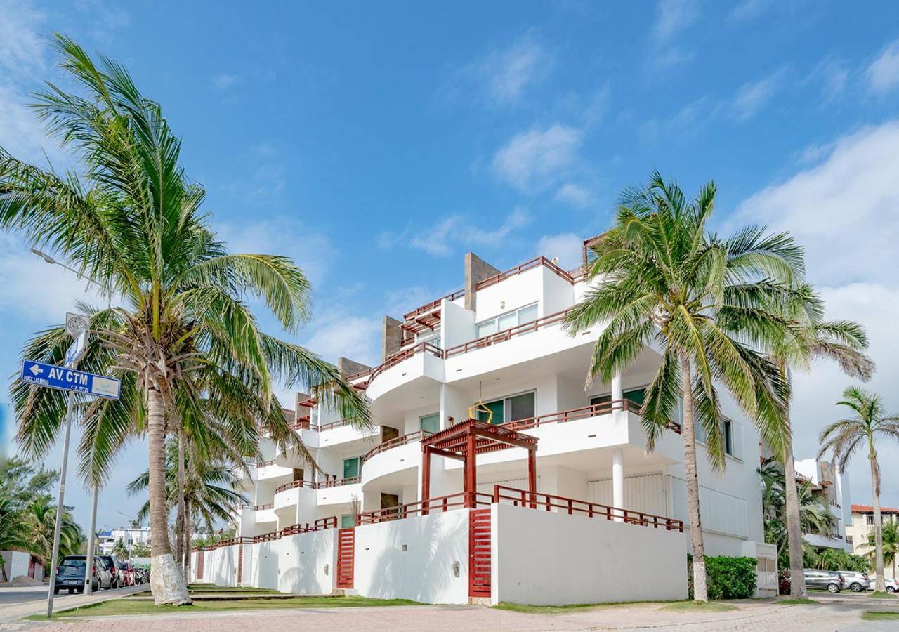 Beachfront Penthouse With 3 Bedrooms & Ocean View - Las Nubes Playa del Carmen Exterior photo